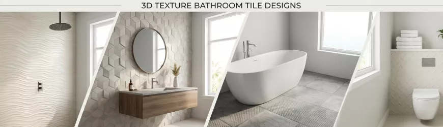 3D Texture Bathroom Tile Designs