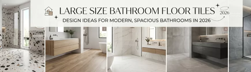 Large Size Bathroom Floor Tile Designs