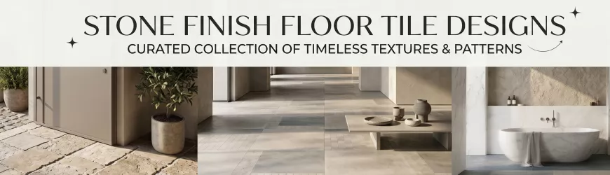 Stone Finish Floor Tile Designs