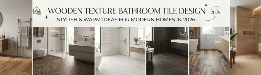 Wooden Texture Bathroom Tile Design