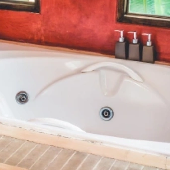 Corner Whirlpool Bathtub